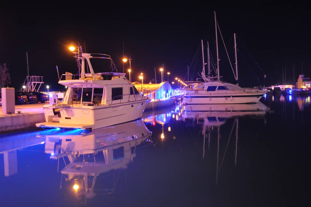 boats at night